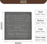 Personalized Memorial Stone Memorial Garden Stone - Sympathy Gifts for Loss of Dad, Mom or Loved One - Bereavement, Remembrance and Condolence Gift - Love and Remember Square