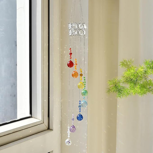 Hanging Crystal Sun Catcher, 20mm Crystal Balls, Rainbow Maker, Hanging Crystals for Decoration, Window Decoration, Ideal Gift