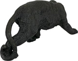 Design Toscano Shadowed Predator Black Panther Garden Statue, Medium 26 Inch, Polyresin, Black