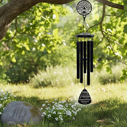 Personalized Memorial Wind Chimes for Loss of Loved One Sympathy Gift in Memory Windchimes Outdoors Bereavement Gifts Remembrance Gift for Loss of Mom Dad (Memorial 2)