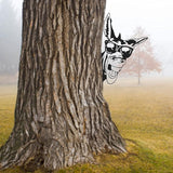Peeping Donkey Metal Art Farm Garden Decor Garden Fence Decoration Outdoor Decoration for Farmhouse,Yard,Lawn