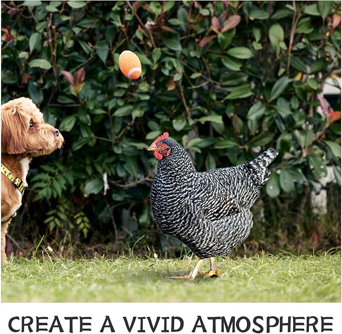 HANABASS 3pcs Acrylic Hen Chick Yard Arts Decorative Chicken Realistic Shaped Yard Lawn Stakes Garden Decorative Stakes