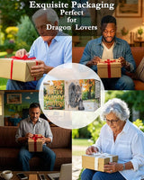 Dragon Statue Solar Lantern for Garden Décor, Dragons Figurine Night Light, 10”Outdoor Decorative Lamp, Mountable on Trees/Walls/Fences. Birthday/Housewarming Gifts for Dragon Fans (Antique Bronze)