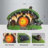 Solar Outdoor Garden Figurine Light, Solar-Powered Statue Lights for Garden & Yard Decoration, Cottage-Themed Outdoor Sculptures for Home & Landscape Accent
