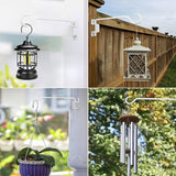 Aidoclip 2PCS Wall Mounted Plant Hanger, Indoor/Outdoor Decorative Hook for Hanging Plants, Windchime, Baskets – Rustic Iron Plant Holder, Ideal Wall Décor, Ceiling Hooks for Indoor Garden- (12in)