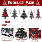 5 PCS Christmas Tree Yard Signs - Outdoor Lawn Sign Decorations with Stakes for Xmas Winter Party Porch Lawn Walkway Decor