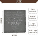 Personalized Memorial Stone Memorial Garden Stone - Sympathy Gifts for Loss of Dad, Mom or Loved One - Bereavement, Remembrance and Condolence Gift - Wish That You were Here Square