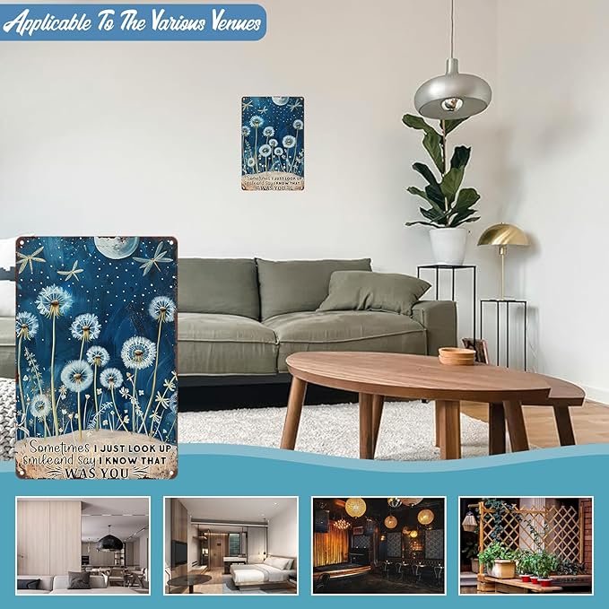 Dragonfly Wall Decor It's The Most Wall Art Decoration for Kitchen Metal Sign Home Bathroom 8 x 12 Inch
