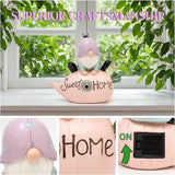 Garden Gnomes Outdoor, Solar Ladybug Gnome Garden Statue & Fairy Garden Accessories, Funny Garden Gnome Yard Ornaments & Lawn Statues, Resin Decor Gnomes Gifts for Women Mom