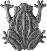 Upper Deck Cast Iron Frog Stepping Stone - Animal Garden and Yard Decor with Verdigris Finish