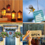 RIFNY 20 Inch Chain for Hanging Plants, Black Small Plant Chains for Hanging Baskets Kits with Hooks for Bird Feeders Planters Billboards Lanterns Wind Chimes Ornaments Outdoor Indoor Use (10 PCS)