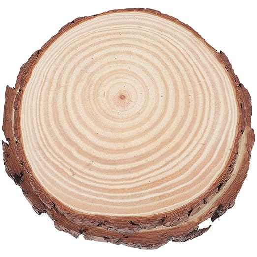 SHINEOFI 2pcs Wooden Garden Stepping Stones Natural Wood Logs for Lawn Pathway Decoration Garden Walkway