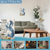 Mermaid Metal Sign Mermaid Dreams Retro Tin Sign Vintage Ocean Decoration for Home Bars and Restaurant wll gift 8x12 inch