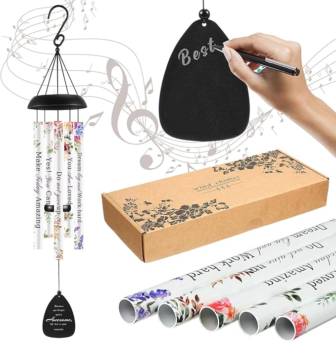 Sometimes You Forget You're Awesome Gifts for Women Large 32in Inspirational Wind Chimes Thank You Appreciation Gift for Mother's Day Graduation Boss Teacher Coworkers Employee Pastor Friend