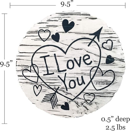Spoontiques - Garden Décor - I Love You Stepping Stone - Decorative Stone for Garden