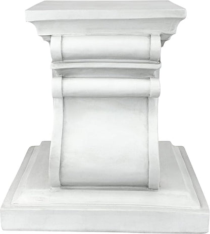 Design Toscano Jesus The Good Shepherd Religious Garden Statue (12 Inches Wide, 8 Inches Deep, 28 Inches High) and Classic Statuary Garden Plinth Base