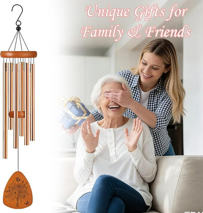 Nana Wind Chimes for Outside, Gifts for Nana Windchimes Outdoors for Patio Porch Garden Yard Hanging, Mothers Day Birthday Gifts for Nanas Grandma from Grandkids
