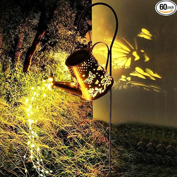 N\A Yevheniy Solar Butterfly Garden Light,Solar Watering Can Lights Outdoor Garden Ornaments Waterproof for Pathway Yard Lawn Patio Landscape Decor