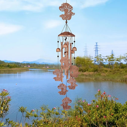 GDNSFIT Mushroom Wind Chimes for Outside, Metal Windchimes Outdoors, Mushroom Gifts for Women/Men, Memorial/Birthday Gifts, Garden Decor for Outside, Patio or Yard, Durable Chimes for Outdoors