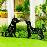 TIGGSY Dog Metal Decorative Garden Stakes Labrador Dog Gifts for Women/Men Animal Silhouette Statues for Yard Art, Outside, Patio, Outdoor Decor, Garden Decorations, Lawn Ornaments