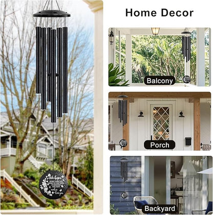 Memorial Wind Chimes for Loss of Loved One - 36'' Outside Sympathy Wind Chimes Gifts for Loss of Loved One, Windchimes in Memory of Loved One, Home Outdoor Garden Porch Patio Decor
