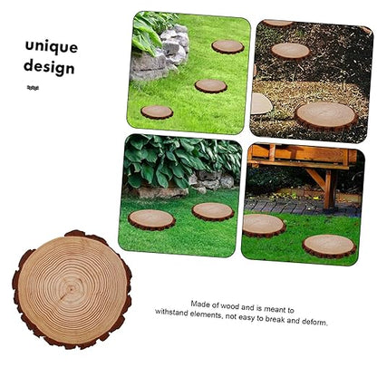 BESPORTBLE Garden Wooden for Outdoor Walkways Decorative Pathway Stones for Garden Landscaping and Lawn Decor