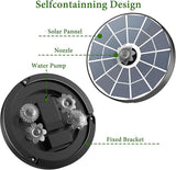 AISITIN 3.7W Solar Bird Bath Fountain Pump, 7.1" Solar Powered Water Fountain Pump for Garden, Ponds, Pool, Fish Tank, Aquarium and Outdoor