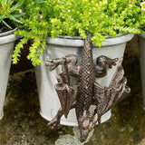 Dragon Planter Pot Hugger, Flower Climbing Animal Figurine, Resin Hanger Statue and Decorative Sculpture for Vase, Garden Outdoor Patio Lawn Yard Decor