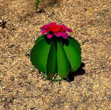 Decorative Metal Round Myrtle Cactus - Garden Art