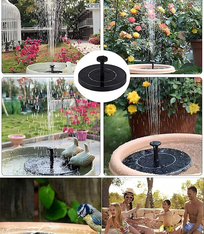 Solar Fountain Pump Bird Bath, 3W Floating Powered Water, Outdoor Panel for Garden, Pond, Pool, Decor & Tools