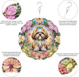 Shih Tzu Wind Spinner, Dog Wind Spinners, Wind Spinner Hanging for Outdoor & Indoor Décor, Unique Gifts for Yard Garden Decoration or Patio Décor (Shih Tzu 2)