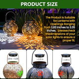 2 Pack Solar Light Replacement Tops(3.34 Inch Top, 2.83 Inch Bottom), Waterproof Replacement Solar Lantern Parts for Outdoor Hanging Lanterns DIY Table Lights Garden Patio Decor