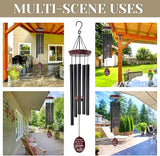 Pet Memorial Wind Chime, Dog Memorial Wind Chimes for Loss of Dog, Tuned Aluminum Tubes in G Scale, Wooden Top, Sympathy Pet Loss Gifts for Garden Patio – Forever in My Heart