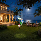 Hot Air Balloon Solar Light Waterproof,Solar-Powered Wind Chimes for Garden,Hot Air Balloon Solars Lights Outdoor,Hanging Camping Lantern for Patio,Backyard,Lawn,Porch,Garden