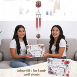 Wind Chimes for Outside - Metal Our Lady of Guadalupe Windchimes with Greeting Card Indoor Outdoor Patio Garden Yard Backyard Balcony Porch Hanging Decor Birthday Gift for Women Mom Grandma