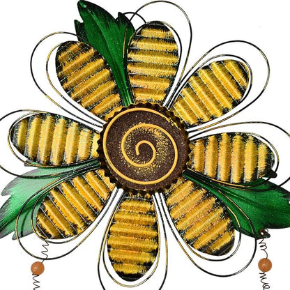 Welcome Sign for Front Door Decor Hanging Sign, Metal Flower Welcome Door Sign Wall Art Decor Hanging for Indoor Outdoor Patio Garden Yard Sign Porch Decoration 15.75X12.75In (B)