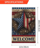 Welcome Garden Flag Seasonal Double Sided 12 x 18 Inch Small Yard Flag for Indoor Outdoor Decor Holiday All Seasons