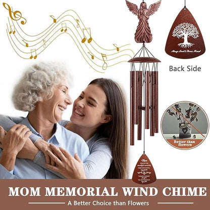 VENBEEL Mom Memorial Wind Chimes, Sympathy Gifts for Loss of Mom, Memorial Gifts for Mother Bereavement Condolence Remembrance