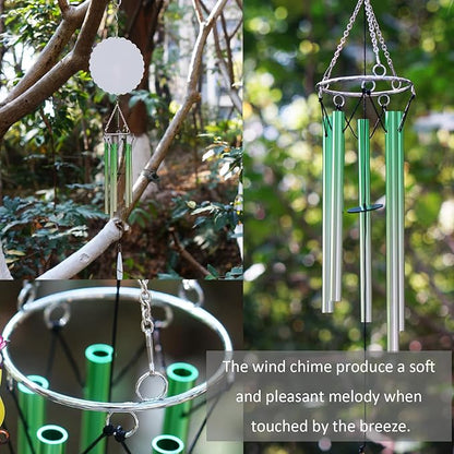 5 Packs 6inch Sublimation Wind Chime Blanks Set Double Size Printable Aluminum Metal Custom Wind Sculpture Kinetic Chimes for Heat Press DIY Craft Yard and Garden Indoor Hanging Decoration