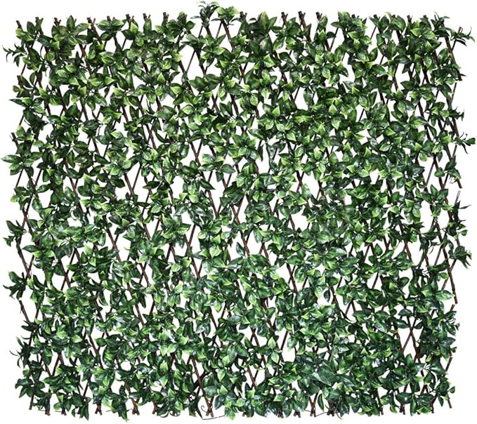 Expandable Fence Privacy Screen for Balcony Patio Outdoor,Decorative Faux Ivy Fencing Panel,Artificial Hedges (Single Sided Leaves)…7