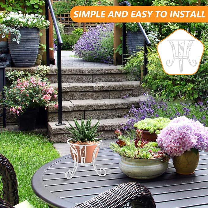 POPETPOP Metal Gazing Ball Stand 4.92In Decorative Sphere Display Base for Garden Patio Lawn Crystal Globe Holder Stable Support for Home and Office