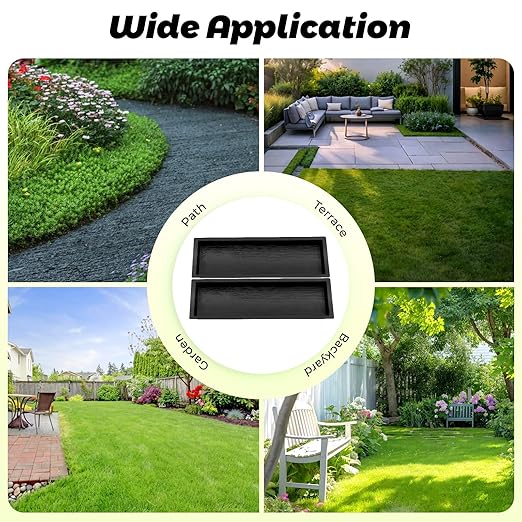 Concrete Mold Stepping Stone, Concrete Cement Mold, Reusable Path Maker Mold, DIY Walkway Stepping Stones Mold, Decor Mold for Garden Walkway, Personalized Manual Garden Lawn Stepping Stones (Plank)