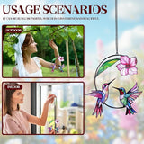 Hummingbird Gifts for Women, Hummingbird Sun Catcher for Window Hanging, for Mom Grandma Bird Lovers, Spring Suncatcher Garden Decor for Indoor Outdoor Windows