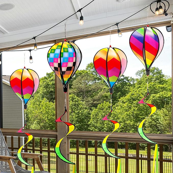 Windmill, Garden Wheel Spinner, DIY Pinwheel, Colorful Pin Wheel, Fabric Windmill Wheel, 10.6inch x 53inch Large Whirligigs Windmill 3PCS, Outdoor Courtyard, Lawn, Decoration Wind Spinner