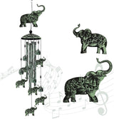35" Elephant Wind Chimes for Outside, Elephant Wind Chimes Gifts for Mother's Day, Garden Decor for Outdoor Porch Patio Home Yard Decorations