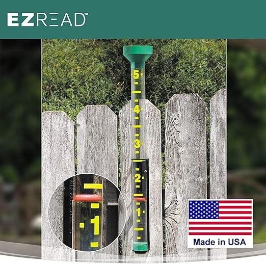 Headwind EZRead 26” Giant Professional Outdoor rain Gauge, USA Made Heavy Duty All Weather Freeze Proof mountable with Float, Yellow (820-0018)
