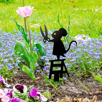 Garden Stake - Decorative Flower Sculpture, Waterproof Yard Art Statue, Outdoor Garden Ornament | Fun Gardens Decoration for Patio Lawn Backyard Porch Fence Walkway Pathway Park Courtyard
