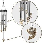 Fish Windchime - Soothing Wind Chimes for Porch or Garden Décor - Ideal Gift for Cabin at The Lake or Beach - 26" L