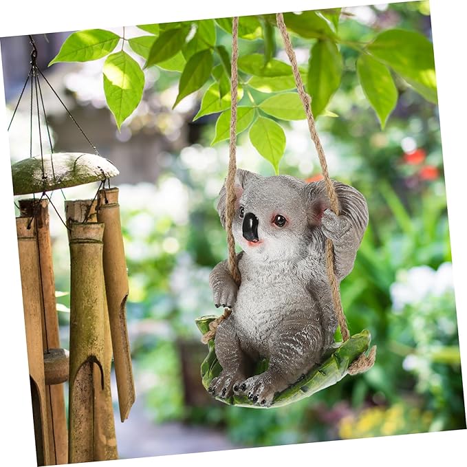 Hemoton Statue Adorable Hanging Decor for Outdoor Garden Stylish Courtyard Accessory for Home Office Decoration Durable Weather Resistant Design