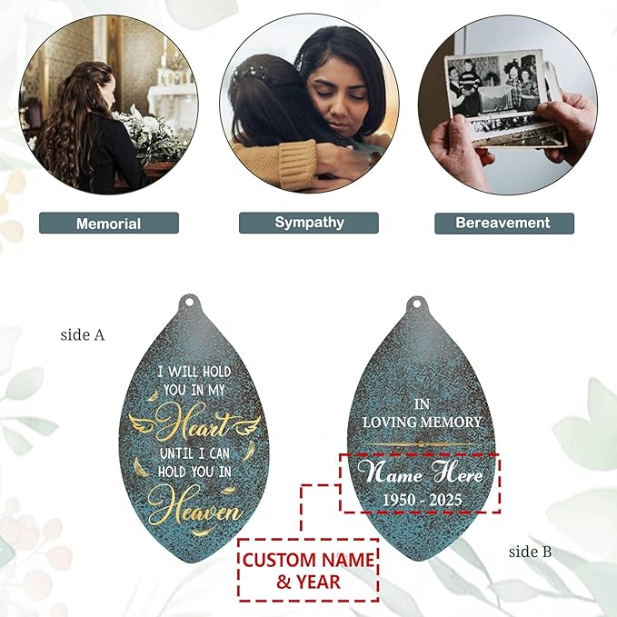 ASTARIN Personlized Wind Chimes Memorial, 35 in Sympathy Gifts for Loss of Loved One, Sympathy Wind Chimes for Loss Lover Mother Father, Metal Wind Chime for Funeral(Produced in USA)